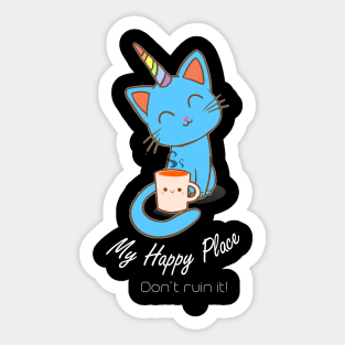 Uni-Kitty My Happy Place Sticker